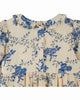 EMILE ET IDA FW25 BEBE ORCHID BLUE SMOCKED ROMPER