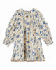 EMILE ET IDA FW25 ORCHID BLUE SMOCKED DRESS