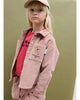 WEEKEND HOUSE KIDS 'THE GOOD NEWS CLUB' Magic toothbrush corduroy overshirt top in pink