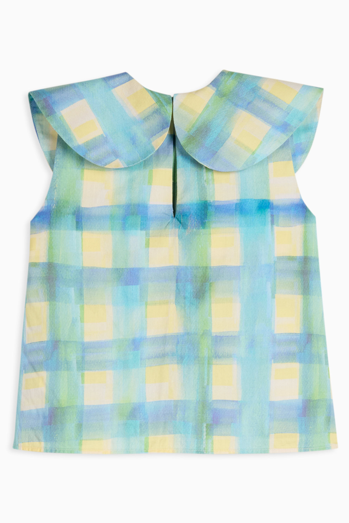 WOLF AND RITA  'The Invisible Magic Club'  GABRIELA GRID BLOUSE TOP