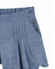 EMILE ET IDA SS26 Chambray Scalloped Shorts