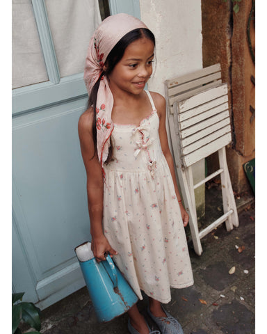 EMILE ET IDA SS26 Collared Short Sleeve Sweater with Spring Intarsia