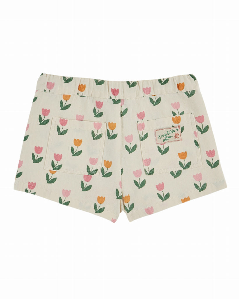 EMILE ET IDA SS26 Tulip Print Shorts
