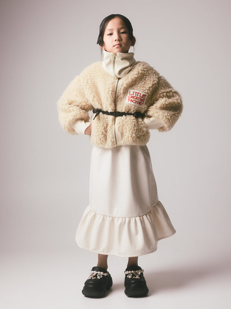 LITTLE CREATIVE FACTORY FW26 "DOLLS" Polar Bomber Jacket