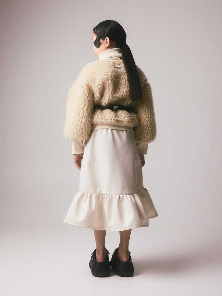 LITTLE CREATIVE FACTORY FW26 "DOLLS" Polar Bomber Jacket