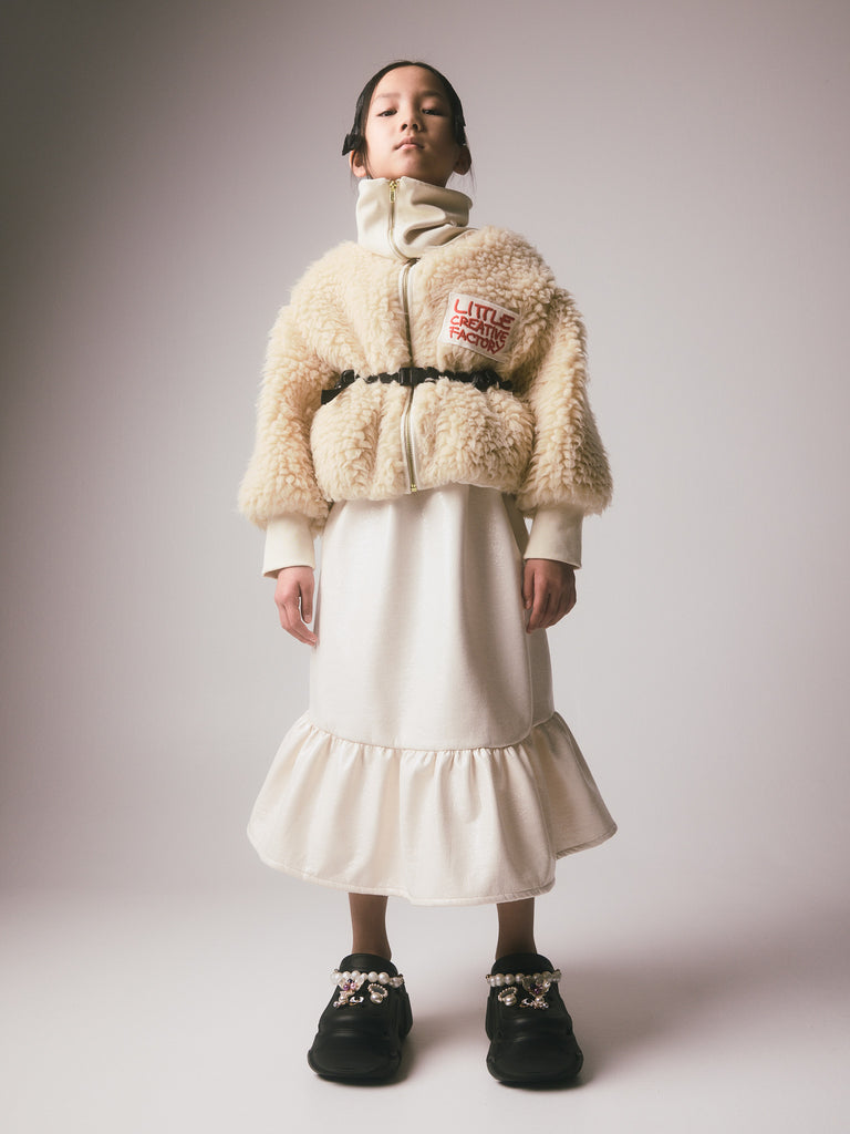 LITTLE CREATIVE FACTORY FW26 "DOLLS" Polar Bomber Jacket