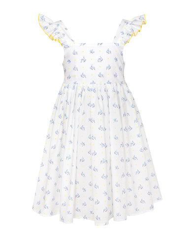 PAADE MODE "RETURN TO NATURE" Cotton Puff Sleeve Dress Anemone in Blue