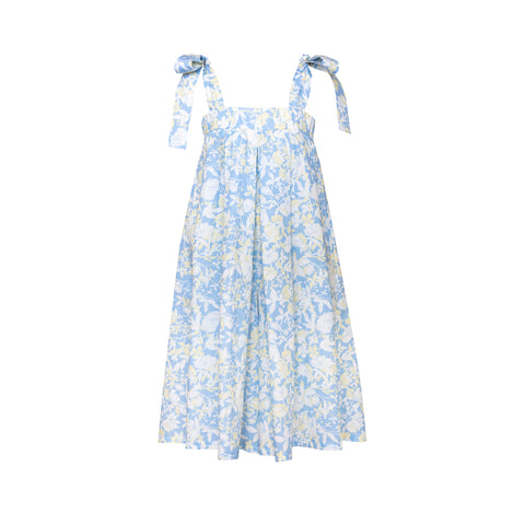 PAADE MODE "RETURN TO NATURE" Tulle Maxi Dress Anemone in Blue and White