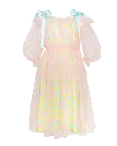 PAADE MODE "ROMANTIC MONSTERS" Maxi Dress Apple Bloom in Pink