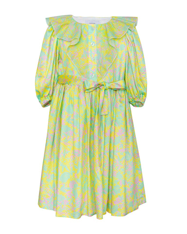 PAADE MODE "RETURN TO NATURE" Cotton  Maxi Dress Strawberry  in Yellow