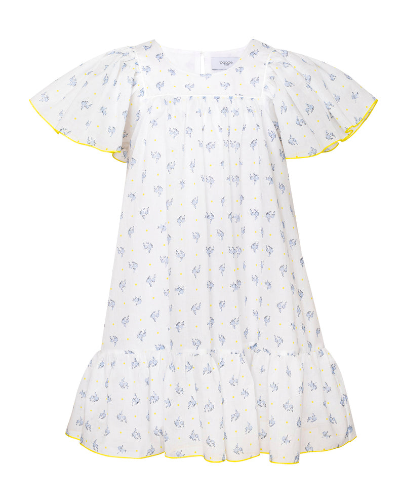 Paade Mode Return to Nature Cotton Chiffon Dress Pearl in White 8Y / White