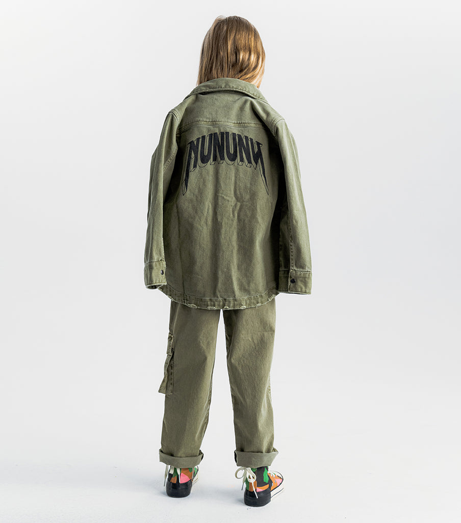 NUNUNU SS24 SAFARI PANTS in Olive