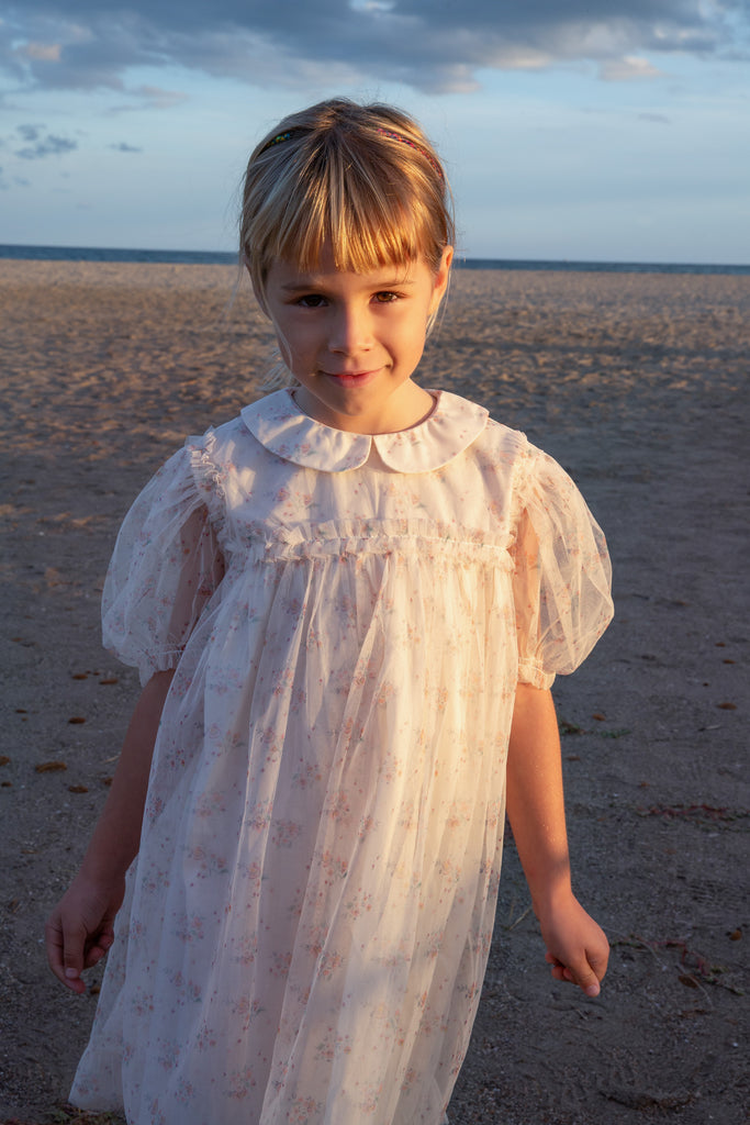 C'ERA UNA VOLTA SPRING 2026 Deborah Dress Cream Flower