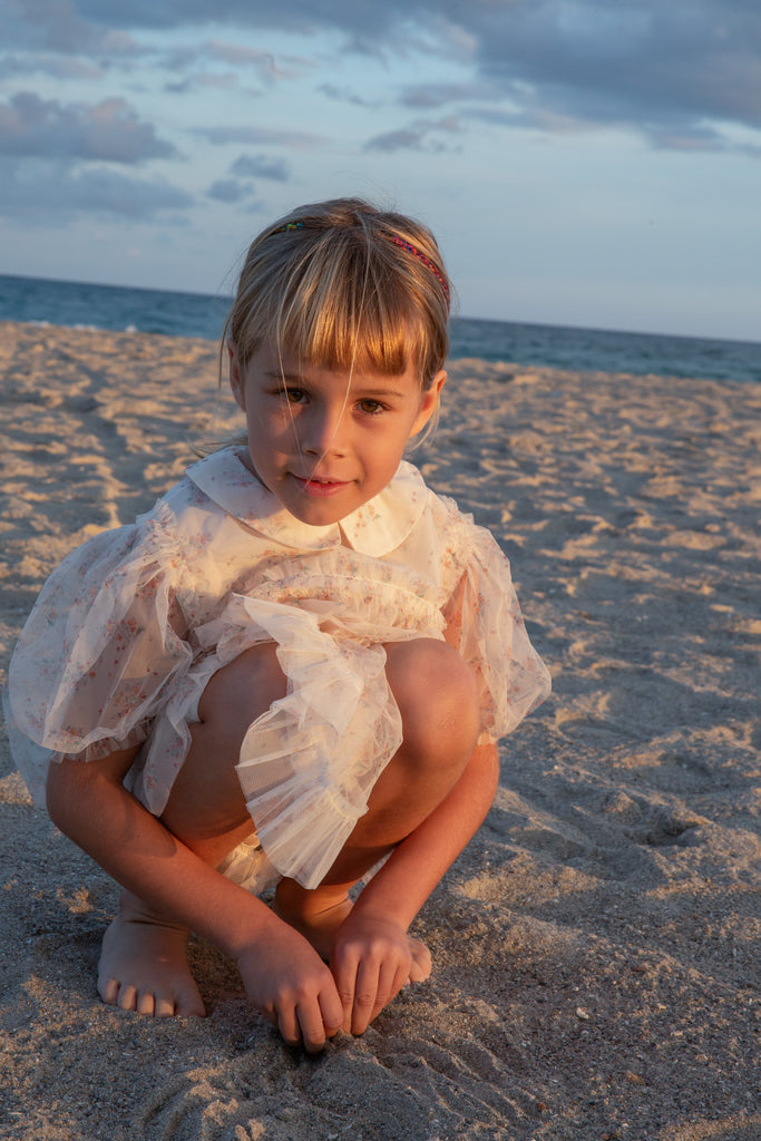 C'ERA UNA VOLTA SPRING 2026 Deborah Dress Cream Flower