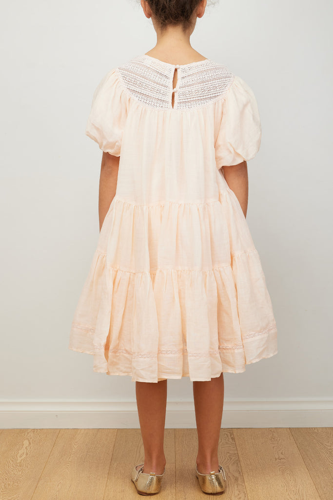 PETITE AMALIE "Wonderland" Crissy Lace Dress in Peach