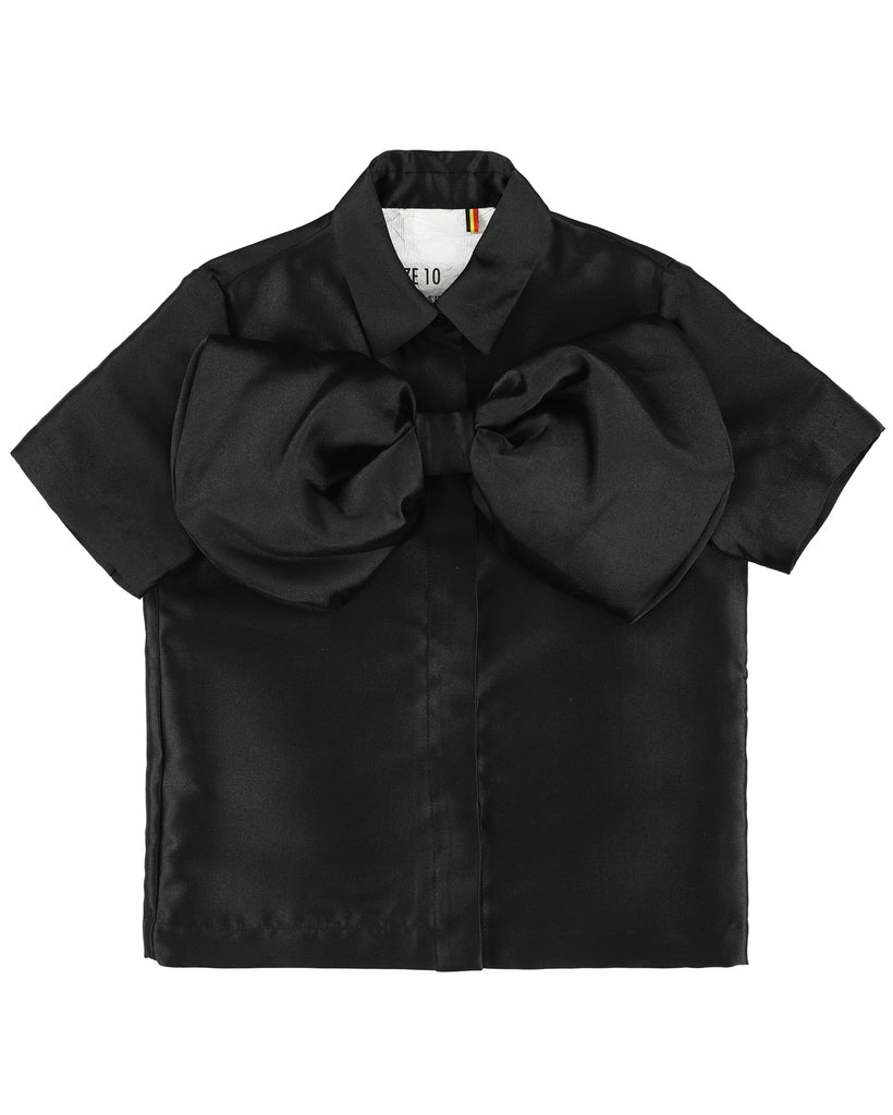 CAROLINE BOSMANS Ss23 Bow Shirt in Black