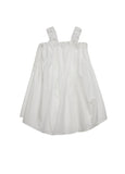 JNBY Cotton Ruffled Strap White A-Line Dress