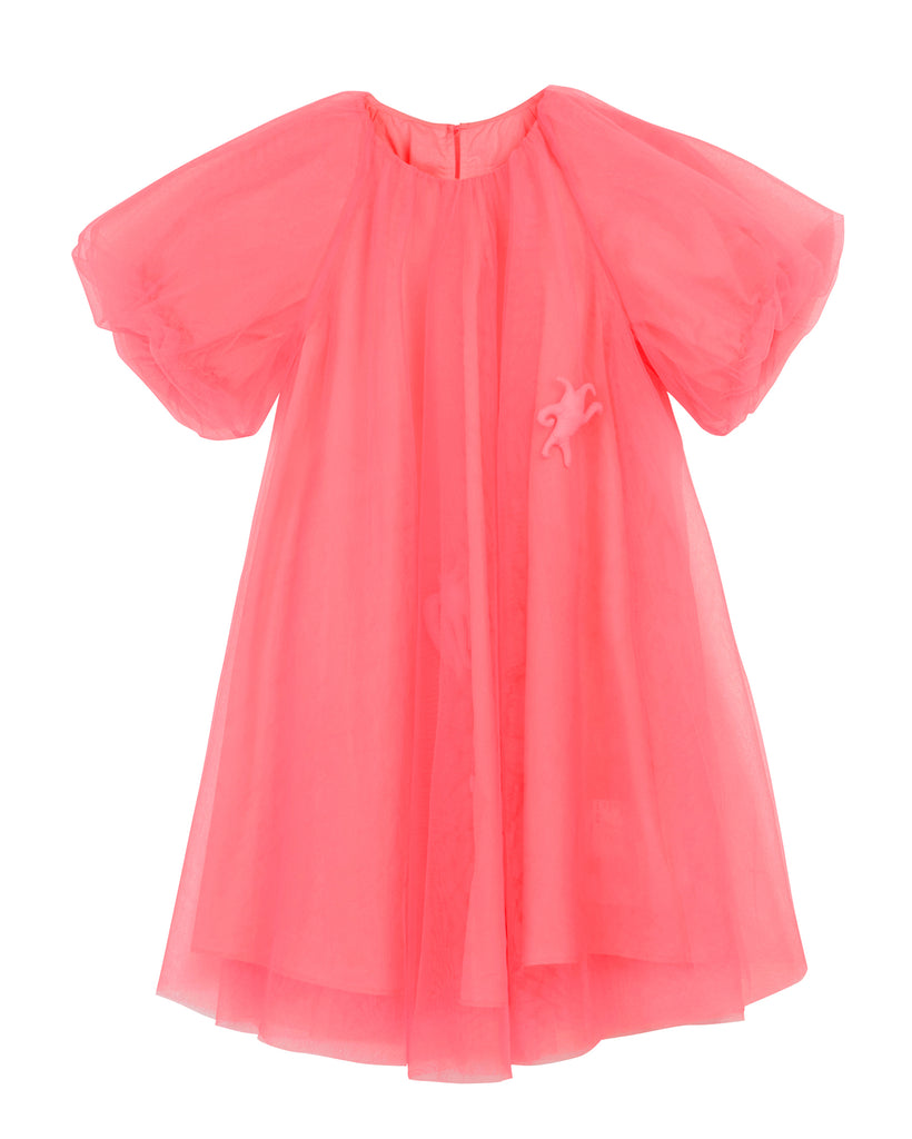 JNBY Tulle Overlay A Line Dress in Pink