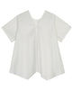 JNBY A Line Reverse V Neck Blouse Top with Short Sleeve