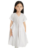 JNBY Origami Short Sleeve White Dress