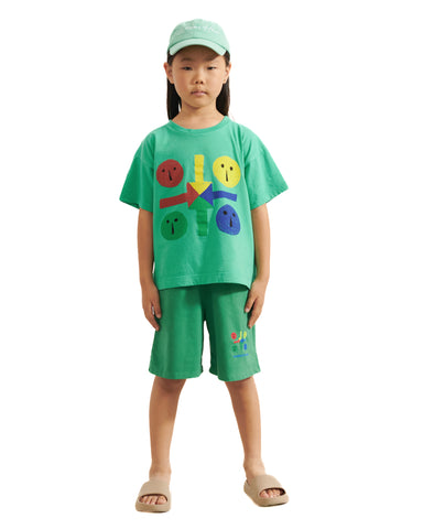 WEEKEND HOUSE KIDS Cubes Crop T-shirt Top