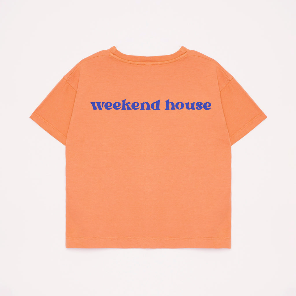WEEKEND HOUSE KIDS Parches T-shirt Top in Soft Red