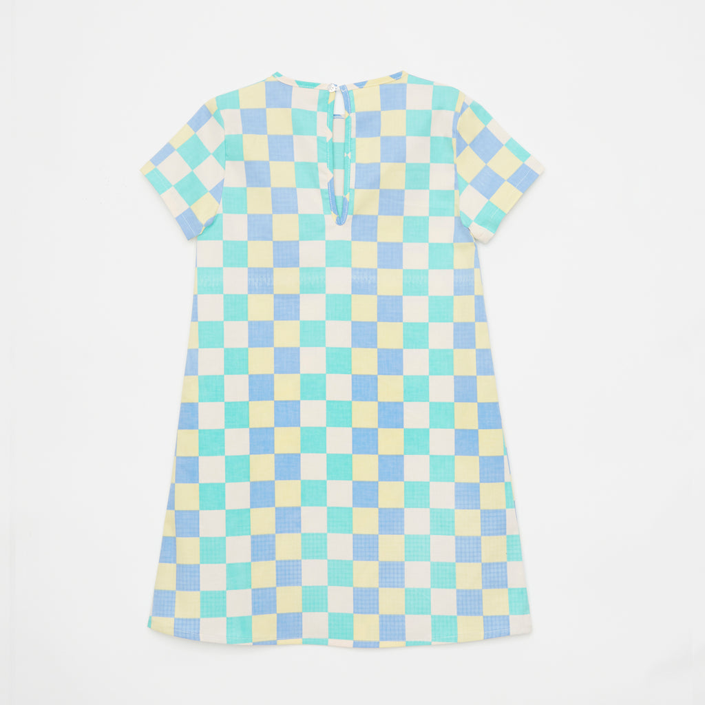 WEEKEND HOUSE KIDS Chess Short Sleeve Dress