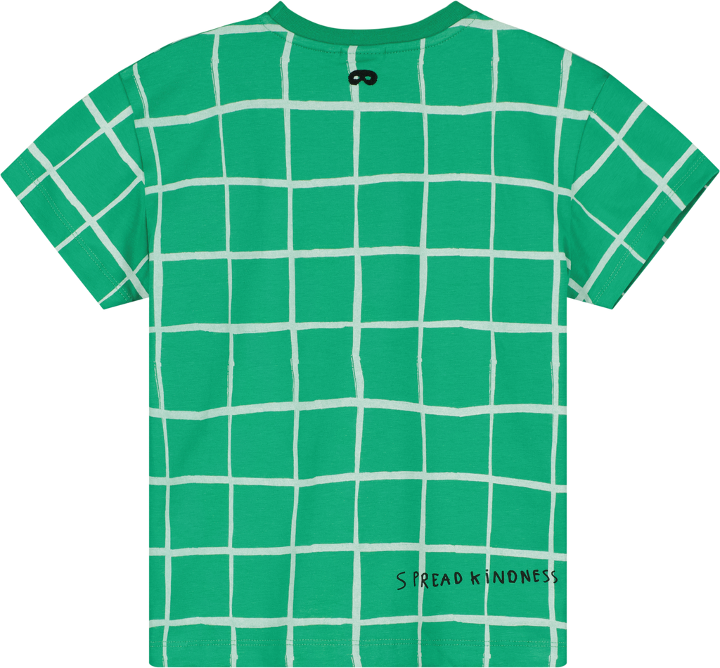 BEAU LOVES Kelly Green Grid T-shirt