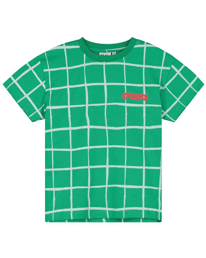 BEAU LOVES Kelly Green Grid T-shirt