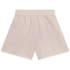 CHLOE Linen Blend Embroidered Detail Bow Shorts