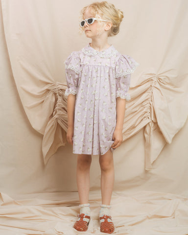 NIKOLIA "Good Morning Heaven" Ombria Tri-Color Cotton Dress