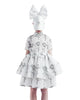 CAROLINE BOSMANS Ss23 Tiered Dress in Rose Soft