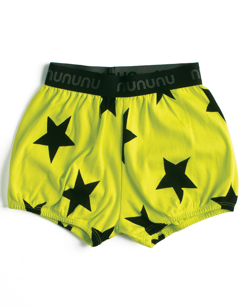 NuNuNu STAR YOGA SHORTS in Hot Yellow