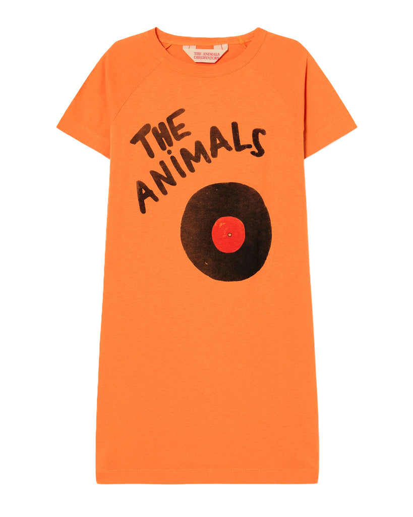 paso Pío medio TAO The Animals Observatory Gorilla T-shirt Dress in Orange