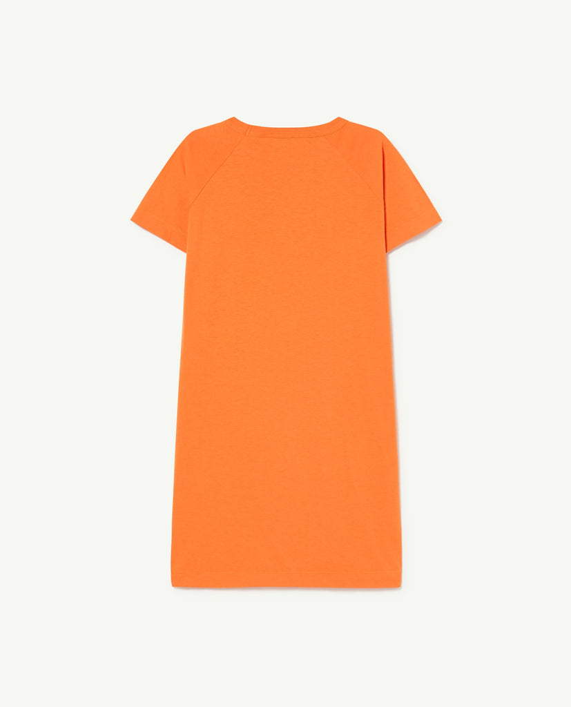 TAO The Animals Observatory Gorilla T-shirt Dress in Orange