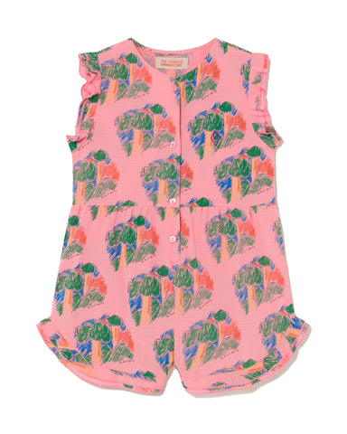 TAO The Animals Observatory Ape Kids Jumpsuit in Blue Check