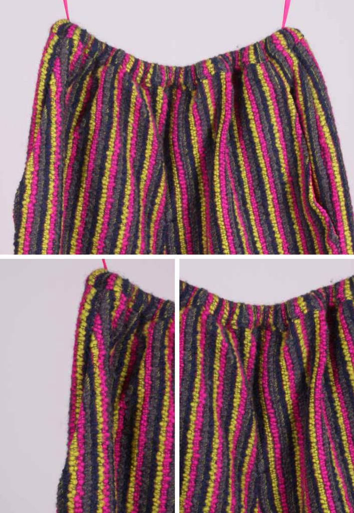 PERO KIDS Wool Pull-On Striped Lined Pants