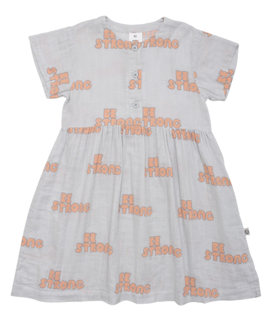 OEUF "Franglaise" Linen Tiered  Dress in Toile