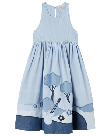 STELLA MCCARTNEY KIDS Bows Gauze Strappy Cami Dress