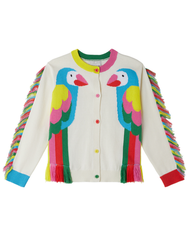STELLA MCCARTNEY KIDS Girl Sweatshirt with Tie Dye Star and Fringes