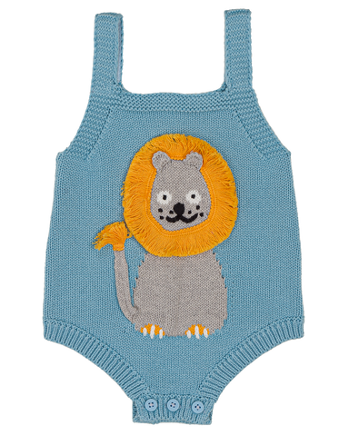 STELLA MCCARTNEY Baby Girl Knit Body With Lion Patch in Stitch