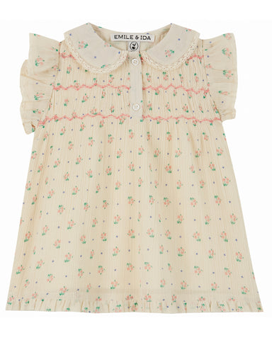 GINGERSNAPS SS24 Baby Growing Together Smocked Daisy Dress